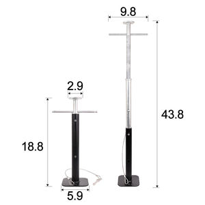 Offre Spéciale Support de stationnement pour RV, jambes de remorque, prises stabilisatrices télescopiques, accessoires de camping-car pour voyage, capacité de <span class=keywords><strong>2000</strong></span> lb - Product Image 5