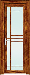 Nouvelle <span class=keywords><strong>porte</strong></span> <span class=keywords><strong>intérieure</strong></span> battante en verre trempé en aluminium à cadre étroit de conception simple pour les toilettes - Product Image 5