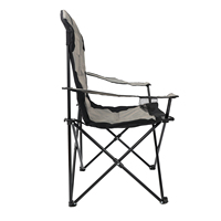 Chaise de camping rembourrée en coton avec accoudoirs, chaise de grande taille pour les amateurs de sport, détente en plein air, camping, randonnée, pêche