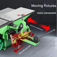 Raboteuse de table de 300 mm la plus vendue avec table coulissante à utilisation facile et tête de coupe droite - Moteur et garantie inclus