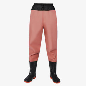 Cuissardes de pêche en PVC épaissi avec logo personnalisé Cuissardes de pêche à la mouche imperméables Cuissardes de pêche à la cuisse avec bottes - Product Image 1