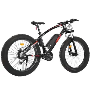 Meilleur Offre Spéciale e vélo 36V 500W batterie au Lithium forte puissance vélo électrique 26 pouces descente gros pneu vélo électrique