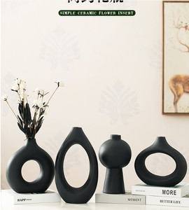 ชุดแจกันเซรามิค ออกแบบใหม่ของขวัญ Pampas กระถางหญ้าแจกันดอกไม้งานแต่งงานร้อนขายโต๊ะแจกันห้องนั่งเล่นห้องนอนตกแต่งบ้าน - Product Image 3