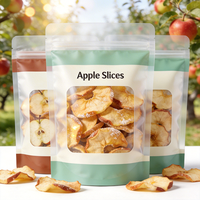 Sachet alimentaire personnalisable à fenêtre, autoportant, refermable, en aluminium, pour bonbons, pommes, mangues et fruits secs