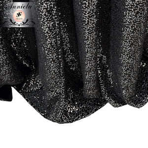 ANNIELU <span class=keywords><strong>Tende</strong></span> Scenografiche <span class=keywords><strong>con</strong></span> Paillettes Nere da 3 mm per Matrimoni, Compleanni, Eventi, Feste e Palcoscenici Scintillanti - Vendita Calda - Product Image 2