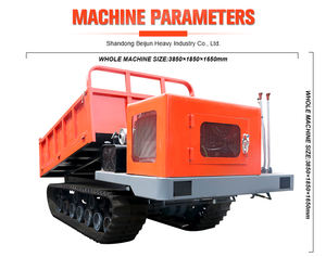 6ton Rubber Track Crawler Carrier Tracked Dumper para la venta - Product Image 5