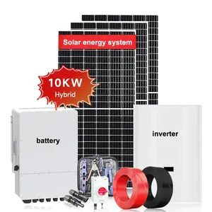 3KW to 30KW Hybrid Solar Panel System On-Grid/Off-Grid Ground Mounting for Home Solar Energy System with 8kw 1kw 40kw Power