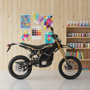 Vélo Électrique Homologué Route 2026 Sur Ron Ultra Bee 21kW 60Ah avec Clignotants Gauche/Droite, en Alliage d'Aluminium Forgé Noir et Marron - Product Image 2