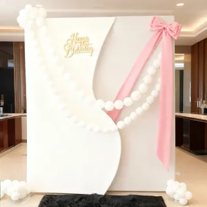 Supporto per fondale ad arco in metallo 4x7ft 32mm, resistente, per tessuto tensionato, per cabina fotografica, decorazioni per matrimoni, noleggio eventi, portatile - Product Image 5