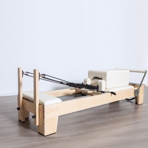 Studio Use <b>Pilates</b> <b>Equipment</b> Maple Wood Reformer Bed Commercial Quality Gym Fitness Machine - Product Image 1