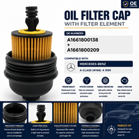 Tapa de Filtro de Aceite de Motor de Alto Rendimiento con Papel de Filtro para Mercedes-Benz 1999 OE A1661800138+ A1661800209