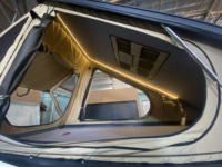 Carpa Moderna para Camionetas, de Fácil Instalación, para 2-3 Personas, Ligera, de Carcasa Rígida, Triangular, de Aluminio Oxford, para las Cuatro Estaciones