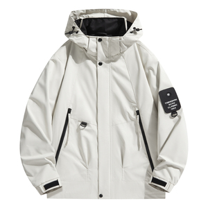 Chaquetas de montaña con logotipo personalizado para hombres y mujeres, traje de dos piezas tres en uno, a prueba de viento e impermeable, forro polar para exteriores de invierno - Product Image 5