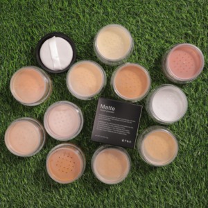 Cosmetici Vegani a Marchio Proprio, Etichetta Privata, Fondotinta <span class=keywords><strong>in</strong></span> <span class=keywords><strong>Polvere</strong></span> Scuro Traslucido Impermeabile Idratante per Donne, Opaco/Glitterato - Product Image 4