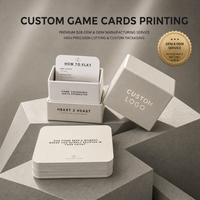 Cartes de jeu de conversation personnalisées OEM, 100 cartes de questions imprimées sur mesure avec boîte cadeau rigide pour jeu de conversation en couple ou en famille
