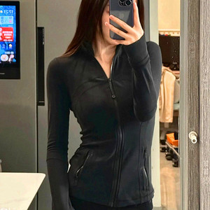 Lulu Original Define Stand Collar Breathable Slim Fit <strong>Yoga</strong> Sports <strong>Jacket</strong> Women's Fitness Wear Long Sleeve Running - Product Image 2