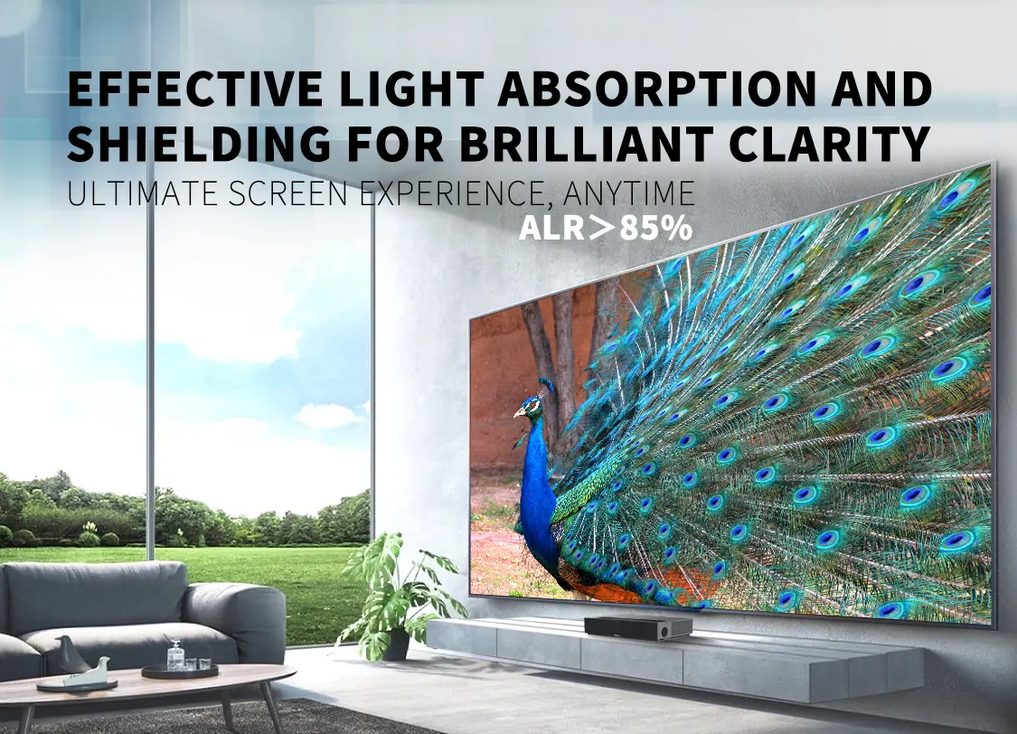 2024 Neue Wupro 100/120 Zoll Fresnel-Projektionsbilder Tri-Chroma ALR True 8K UHD Unterstützung 3D-Projektionsbildschirm