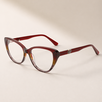 1032 Monture Optique Femme Haut de Gamme Élégante Oeil de Chat Tendance en Acétate Pur 2026 Lunettes de Créateur Gafas Logo Personnalisé