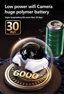 Vật nuôi mới màn hình bé không dây Wifi <span class=keywords><strong>Camera</strong></span> An Ninh Gia Đình Hai chiều phát hiện chuyển động âm thanh CCTV thú cưng đồng hành Robot điều khiển từ xa - Product Image 2