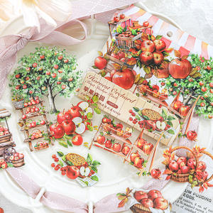 30 autocollants par paquet Harvest Orchard Series Décoratif Aménagement Paysager Fruit Matériel Thème 6 modèles - Product Image 3