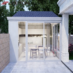 Diseño de Techo Plano para Terraza de Villa Moderna y Minimalista, con Cerramiento Modular de Vidrio Templado para Patio, Terraza y Jardín - Product Image 1