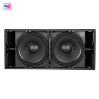 TTS 36-A Double caisson de basses actif haute puissance de 18 pouces, 96 kHz, traitement DSP 32 bits, enceinte de qualité professionnelle
