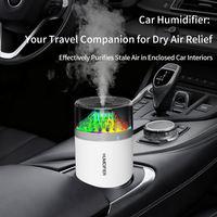 Humidificateur à ultrasons portable USB silencieux pour voiture et maison, mini atomiseur d'air, corps en plastique