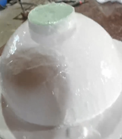 Moules en silicone en fibre de verre en forme de grand bol pour moule à pot de fleurs