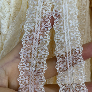 Stock 1.3cm Nylon Dentelle Fleur Couronne Blanc Noir DIY Handmade Girl Garment - Product Image 5