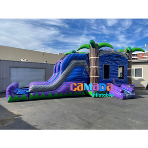 Maison de rebond commerciale de nouvelle conception Combo-0.55mm matériau en PVC Utilisation extérieure portable Garantie de 3 ans comprenant un ventilateur et des kits de réparation - Product Image 5