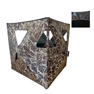 Tente de chasse portable à trois côtés camouflage, <span class=keywords><strong>3</strong></span> panneaux, 100x100x100cm, polyester enduit PU, équipement de chasse en plein air - Product Image 2