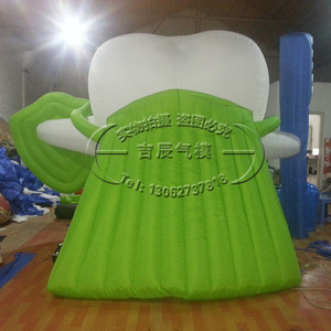 Blue <b>Inflatable</b> Whale Model 12 Ft Plus Cartoon Design Double Stitched Advertising <b>Inflatables</b> - Product Image 4