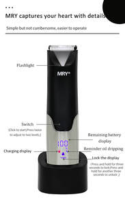 Cortapelos Impermeable MRY, Recargable, para Vello Púbico, Corporal, Masculino, Eléctrico, para Cuidado Personal, Desmontable - Product Image 3
