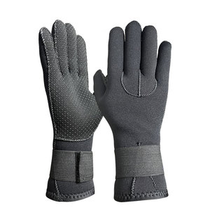 Gant de plongée en néoprène personnalisé de bonne qualité, doux, confortable, antidérapant, imperméable, avec sangle de poignet réglable et fermeture auto-agrippante - Product Image 2