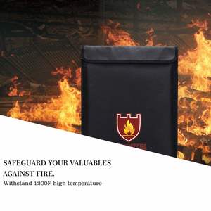 CUSTOM Fire Resistant Non-Itchy <b>Document</b> <b>Bag</b> Fireproof Product Pattern Folder for Secure School Storage Use - Product Image 4