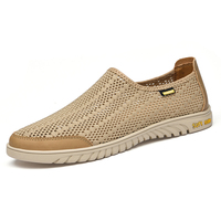 Mocassins pour hommes Chaussures Penny Mocassins Bas à enfiler Tissu Air Mesh Marche Chaussures Baskets Homme Léger Été Respirant