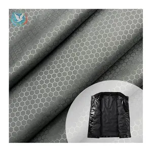 Reflective Ripstop Fabric Waterproof SILVER/BLACK Lightweight Tear  Resistant