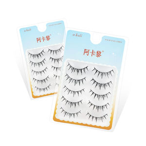 ขนตาปลอมแบบเส้นต่อเส้น รุ่น A036 สำหรับการค้าต่างประเทศ งานแฮนด์เมด นำกลับมาใช้ใหม่ได้ คุณภาพสูง ใยไฟเบอร์ รุ่น Little Devil Fairy แพ็ค 5/10/20 คู่ ขายส่ง DIY - Product Image 3