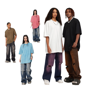 Áo thun nam cotton 100% dáng rộng cổ tròn, chất dày, kiểu dáng trẻ trung, xu hướng Mỹ mùa hè, phong cách vintage, size lớn - Product Image 6