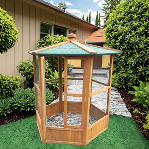 Sdb004 Hoge Kwaliteit Draagbare Vogelkooi Kleine Middelgrote Dieren Drager Gemaakt Van Hout Boxed Groothandel Kleine Vogel Huizen - Product Image 1