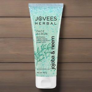 Jovees Herbal Jojoba &amp; Neem Face Scrub 100 Ml Pure Natural Formula - Product Image 4