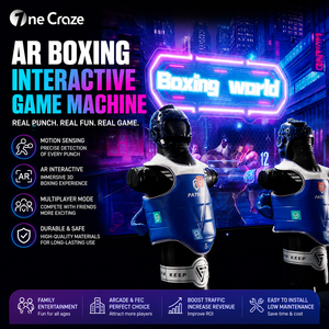 Máquina de Juego Interactiva de Boxeo AR con Sensor de Movimiento, Simulador Deportivo para Centro de Entretenimiento Familiar, Área de Juegos Interior - Product Image 1