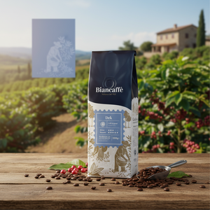 Grano superior 70% Arábica 30% Granos de café Robusta 0,5Kg Café de grano entero de tostado mediano Granos de café tostados de calidad estándar de Italia - Product Image 3