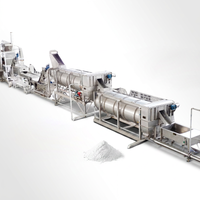 Innovatieve instant aardappelpuree vlokkenlijn met vlokvergruizer voor uniforme poeder- en korrelproductie