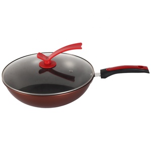 En gros, Wok en fer antiadhésif <span class=keywords><strong>de</strong></span> 32 cm, exportation, faible émission <span class=keywords><strong>de</strong></span> fumée, compatible gaz et induction, ensemble <span class=keywords><strong>de</strong></span> poêles à frire en céramique - Product Image 3
