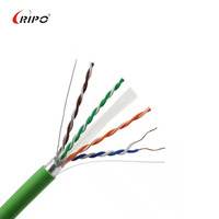 Câble Ethernet Ripo CAT6 UTP blindé à âme en cuivre massif 8 conducteurs 23AWG avec gaine en PVC 305m par bobine