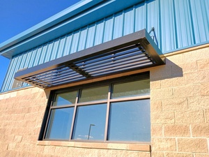 Toldo de pérgola con recubrimiento en polvo negro de aluminio moderno para garajes al aire libre toldos cocheras - Product Image 2