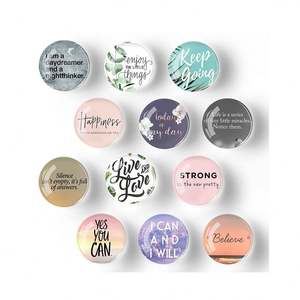 Pegatinas para Refrigerador con Frases, Palabras, Citas Famosas, Pegatinas de Cristal con Piedras Preciosas, Pegatinas Magnéticas Suaves para Refrigerador - Product Image 1