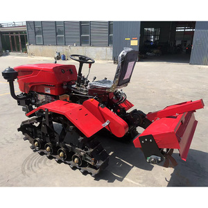 Peralatan Pertanian Kecil Cina 25hp 35hp Crawler Rotary Tiller Pengolah Tanah Mini Traktor Crawler 50 hp 60hp - Product Image 1