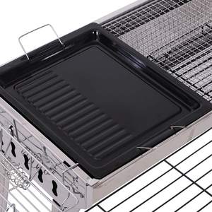 Griglia per <span class=keywords><strong>Barbecue</strong></span> in acciaio inossidabile con Set completo all'aperto griglia per <span class=keywords><strong>Barbecue</strong></span> a carbone <span class=keywords><strong>pieghevole</strong></span> portatile per Picnic in campeggio festa di attività in famiglia - Product Image 6